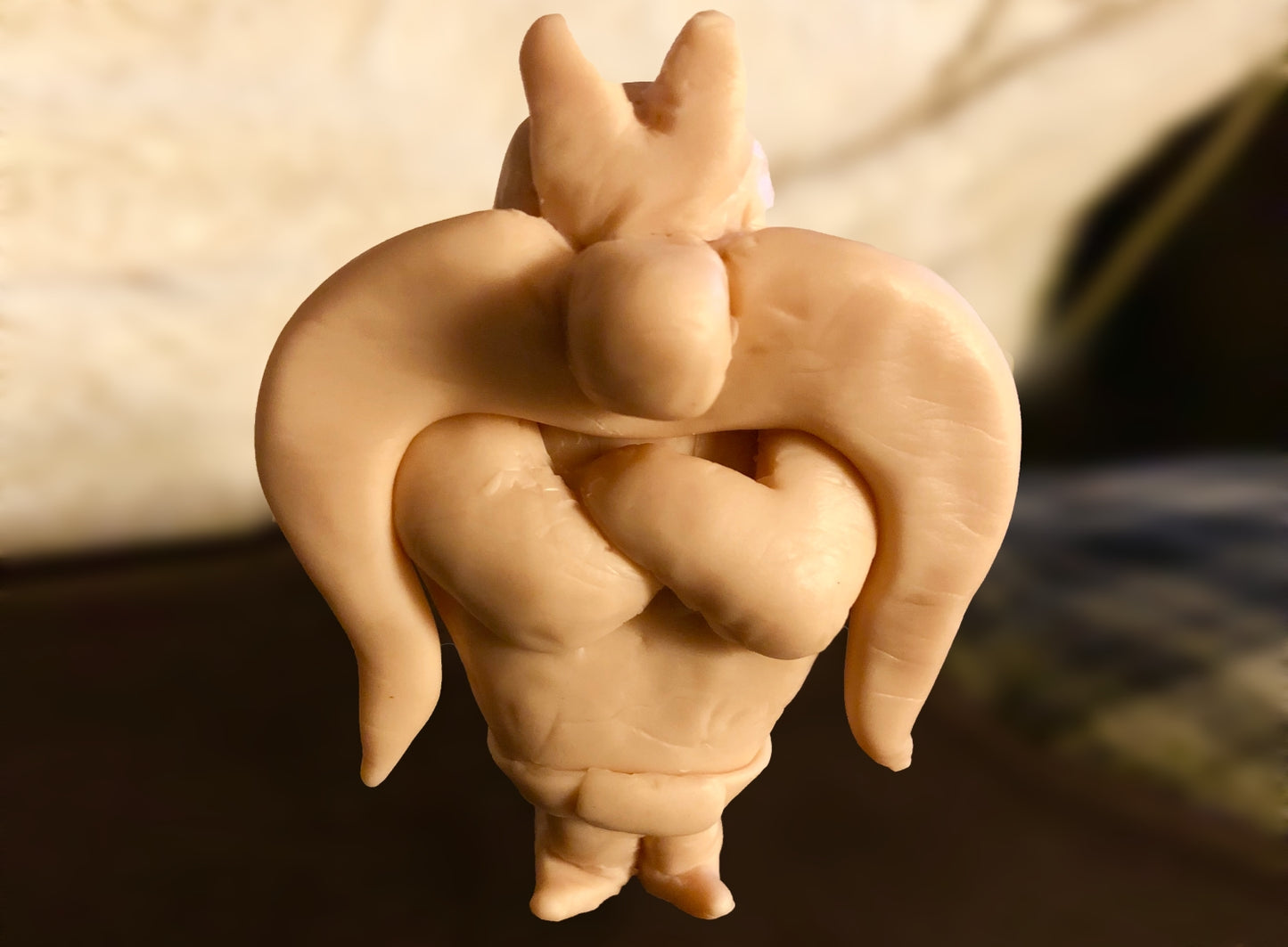 Yosemite Sam Sculpture after nose and eyes were added.