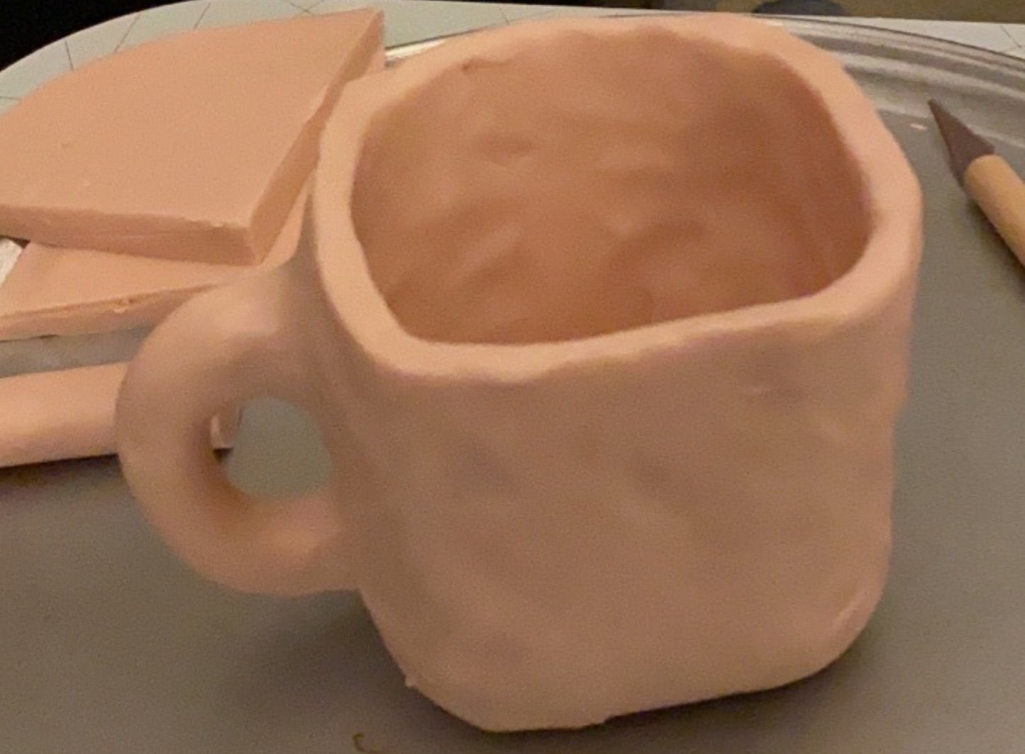Mug base completed without Spongebob face or texture.